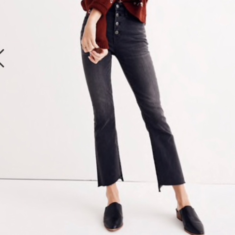 Madewell Cali Demi Boot Black Jean size 30